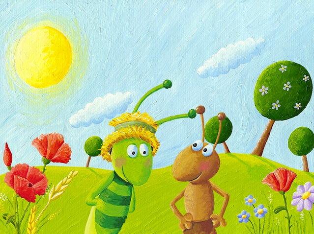The Grasshopper And The Ant English Short Story For Kids