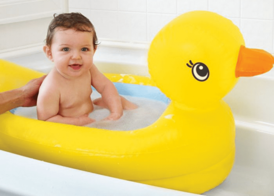 Munchkin Inflatable Safety Duck Bath | Items for bathing a baby