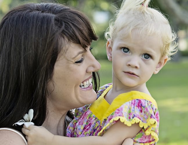 Sleep Consultant, Louise Duncan from Petite Dreamers and her gorgeous daughter. All smiles after a good night's sleep! Photo credit; Littleones Photography