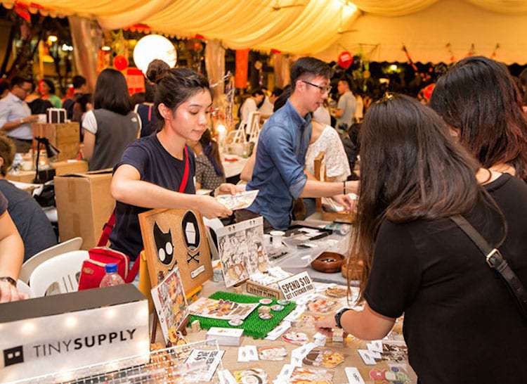 Art markets and craft fairs in Singapore Noise Artist Market at the