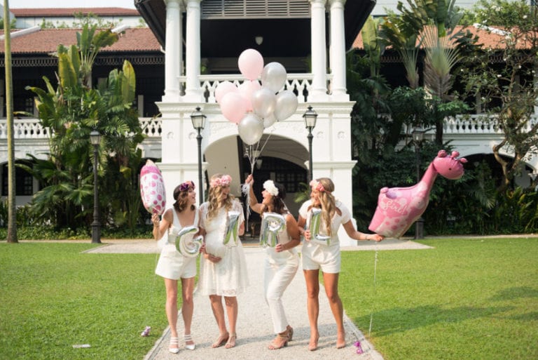 How to host a modern baby shower: An intimate high tea at Raffles Hotel Singapore