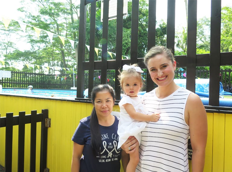 Meredith loves seeing Florence's progress in the water, and she and Sally have learned a lot from the classes.