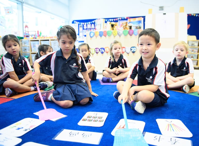 Stamford American International School Mandarin lessons at Early Learning Village HoneyKids Asia