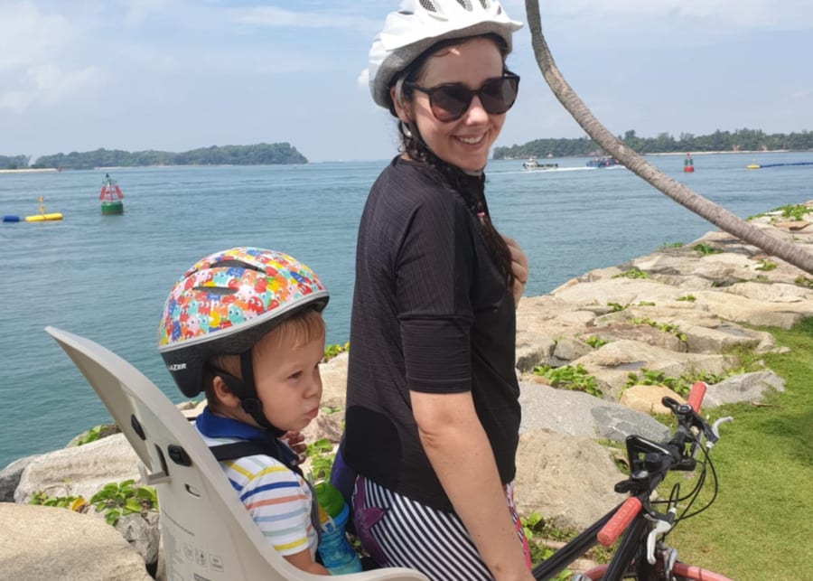 Child bike seat safety taking kids for a ride in Singapore