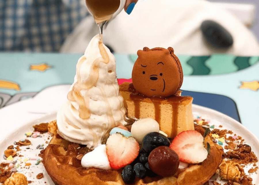 we bare bears themed cafes