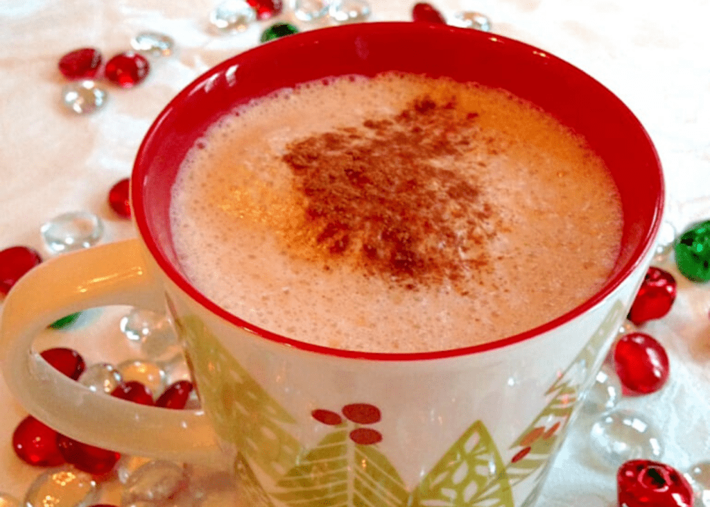 Gingerbread chai latte by Nutrition by Kara | Non-alcoholic Christmas drinks