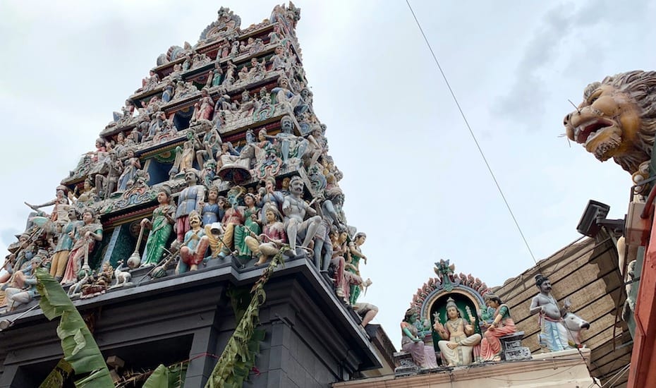 chinatown kids Sri Mariamman temple