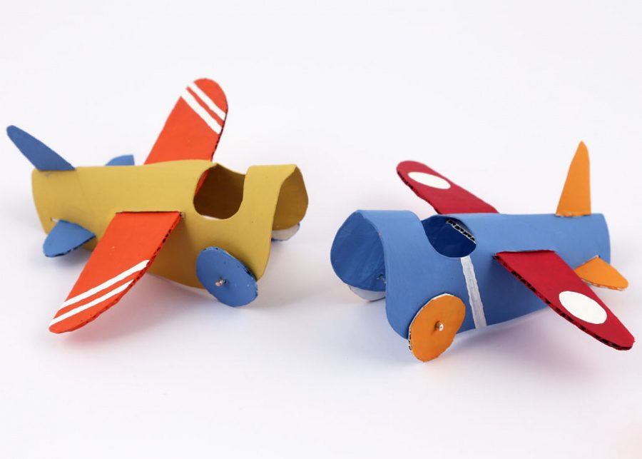 Toilet roll aeroplanes | Toilet roll crafts for kids