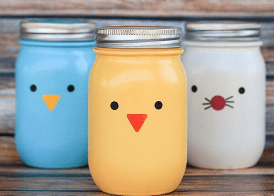 Easter Mason jars by Number 2 Pencil | Easter craft ideas for kids