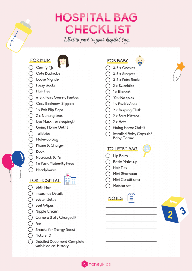 Ready for birth? Here's what to pack in your hospital bag | HoneyKids Asia