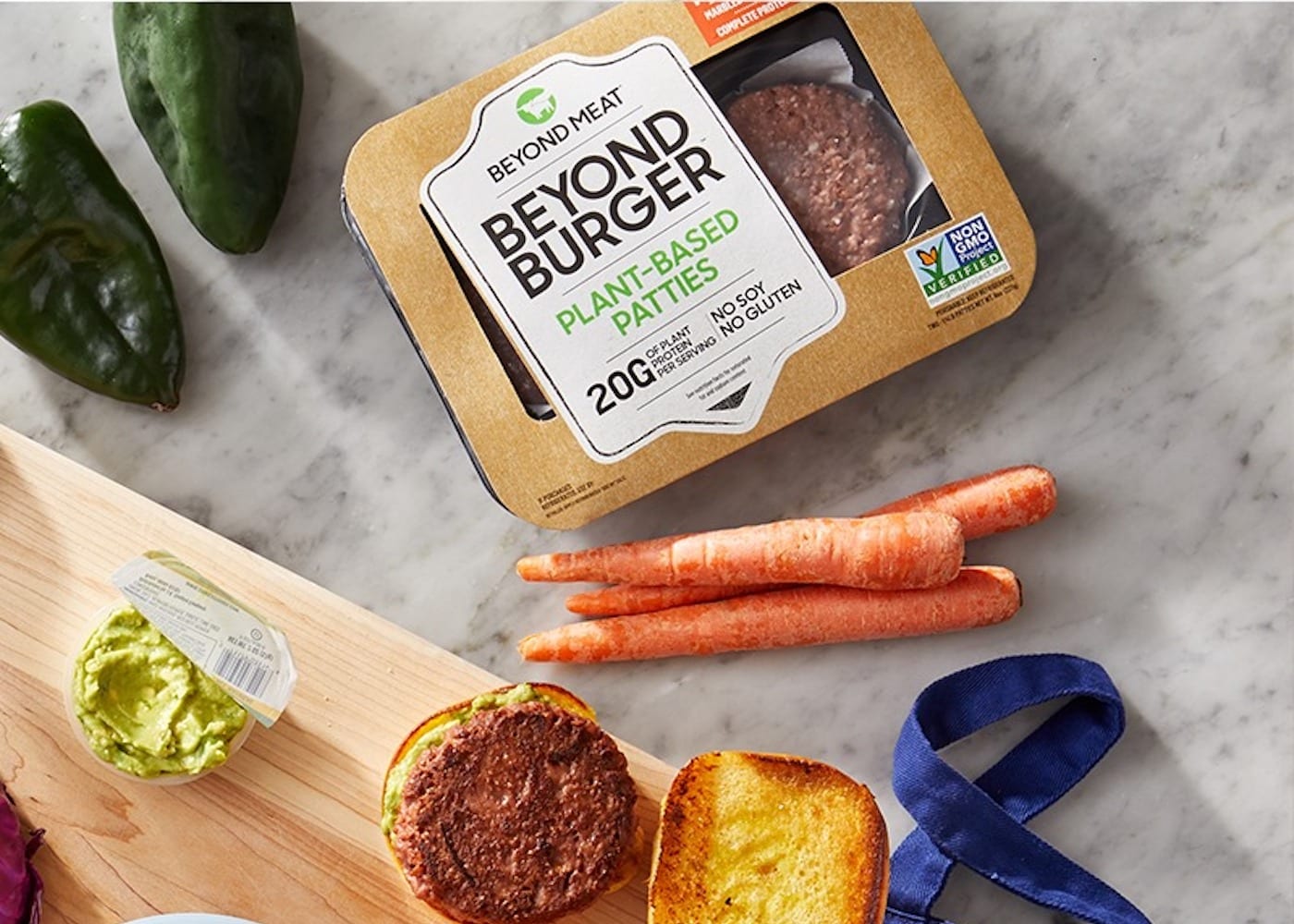 Beyond Meat: plant-based burger patties