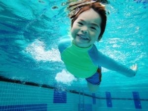 Here’s how to get your baby water-ready: swimming lessons with the folks at Aquatics In Motion!