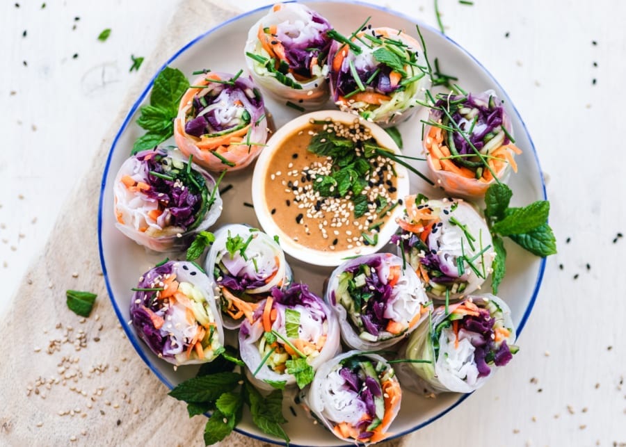 Vietnamese rice paper rolls | Plant-based meals for kids