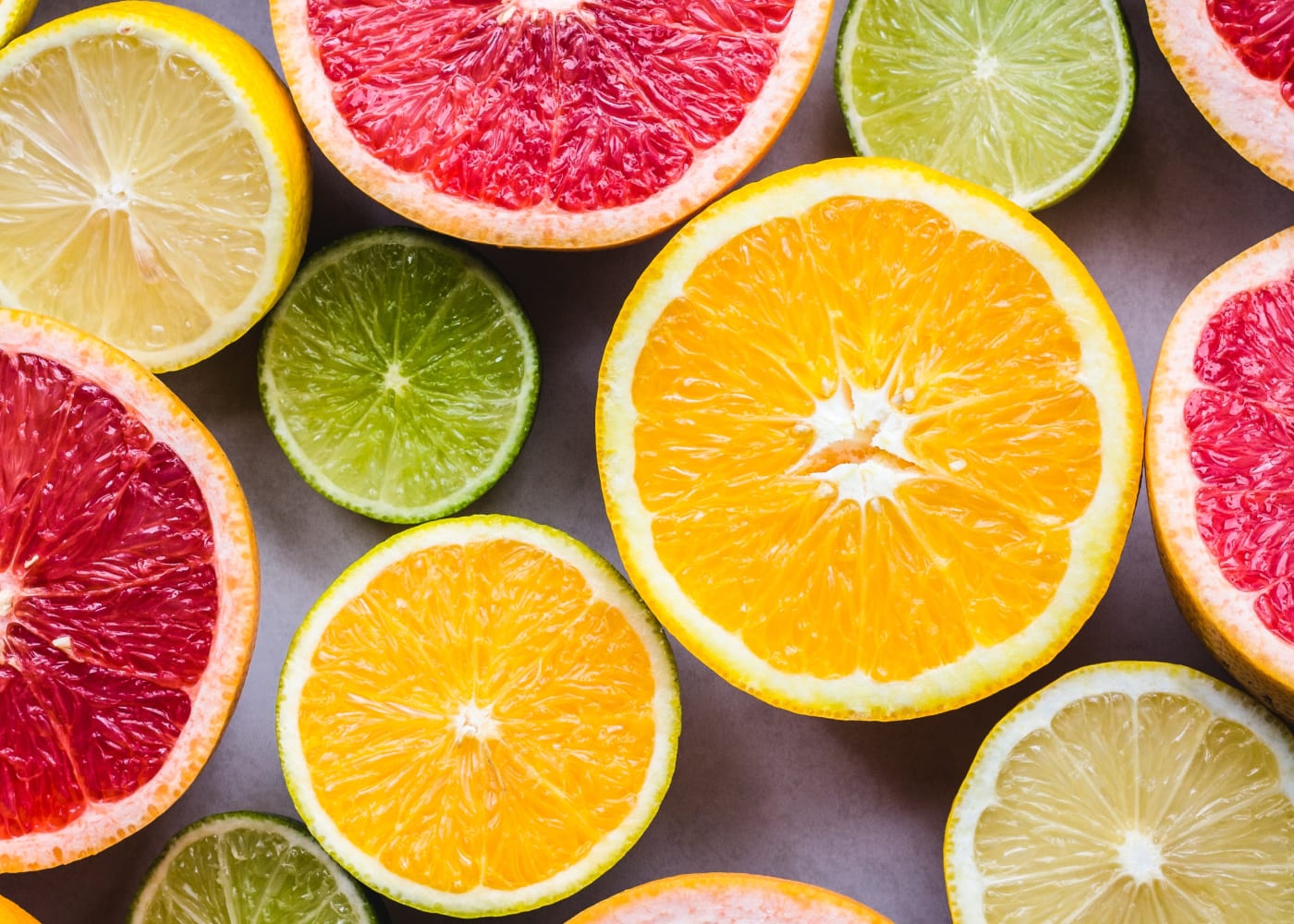 food storage citrus fruit flatlay