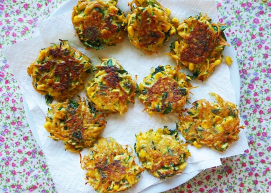 finger foods baby led weaning vegetable fritters