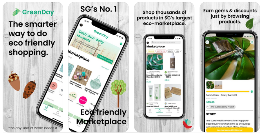 Download GreenDay, an eco-friendly shopping app