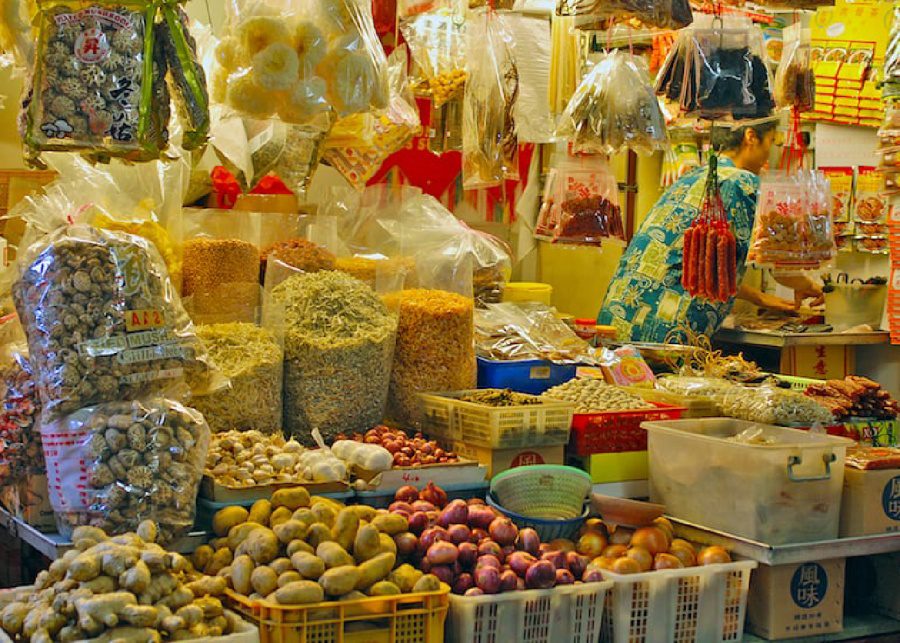 sundried goods Chinatown Wet Market