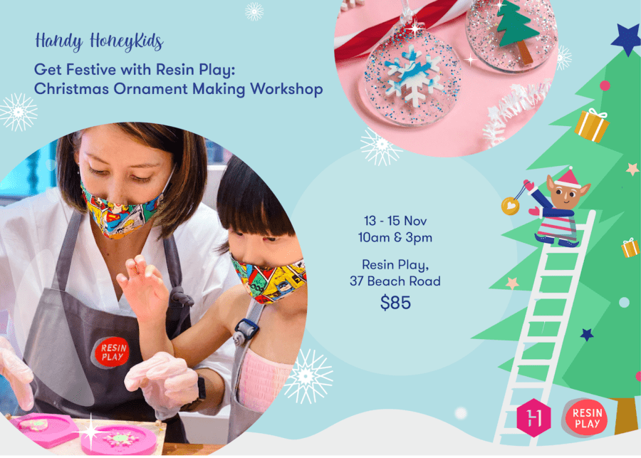 Got creative kids? Join our Christmas workshop and get into the festive spirit with Resin Play!