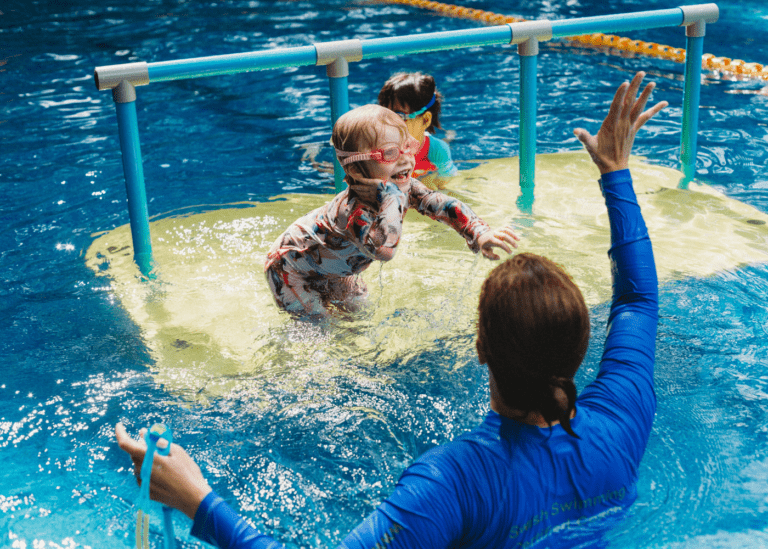 Is your child on track with their swimming? Grab your FREE guide and 50% off your first lesson at Swish! Swimming