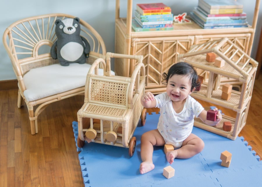 Tired of plastic fantastic? Nail the natural decor trend with these rattan kids essentials from Kathy’s Cove