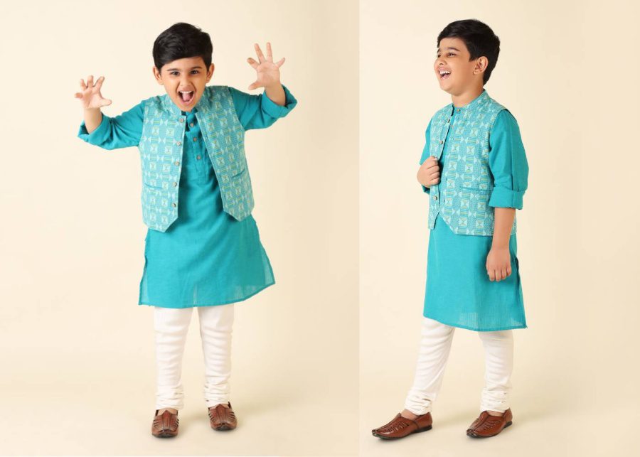 Buy Tiber Taber Chanderi Buta Ethnic Kurta-Kids Dhoti Pants-Baby Boy Dhoti  Kurta Set-Baby Indian Outfit Diwali & Other Occasions-WHITE-1-2 YR at  Amazon.in