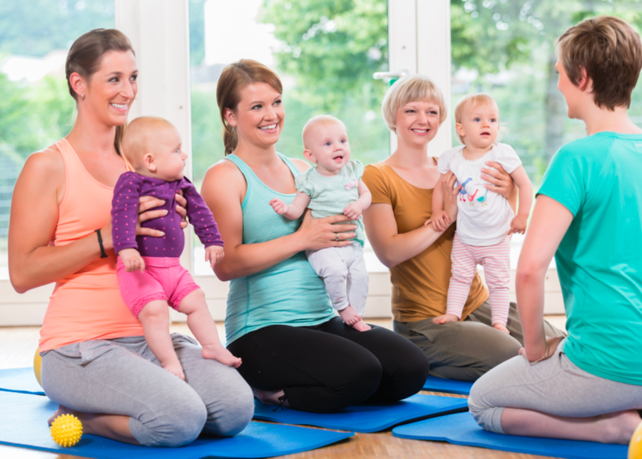 Mother and child yoga