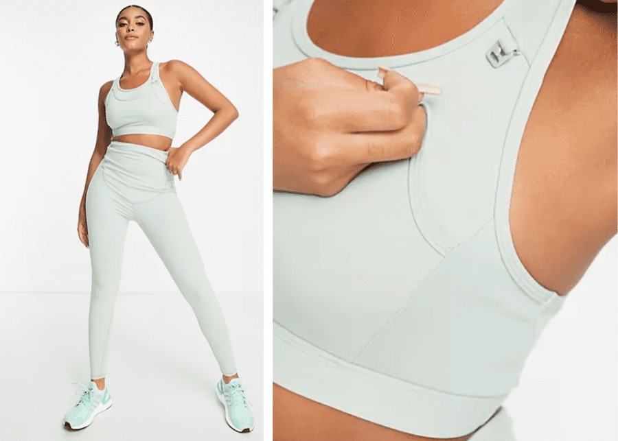 Chai Blue Carter Crop Leggings – duoFIT Maternity Activewear