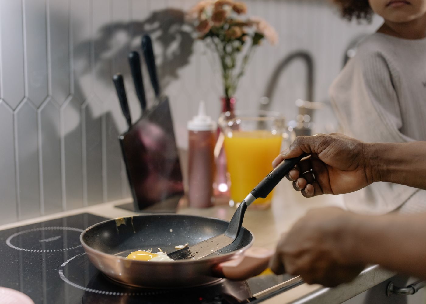 working mum cooking