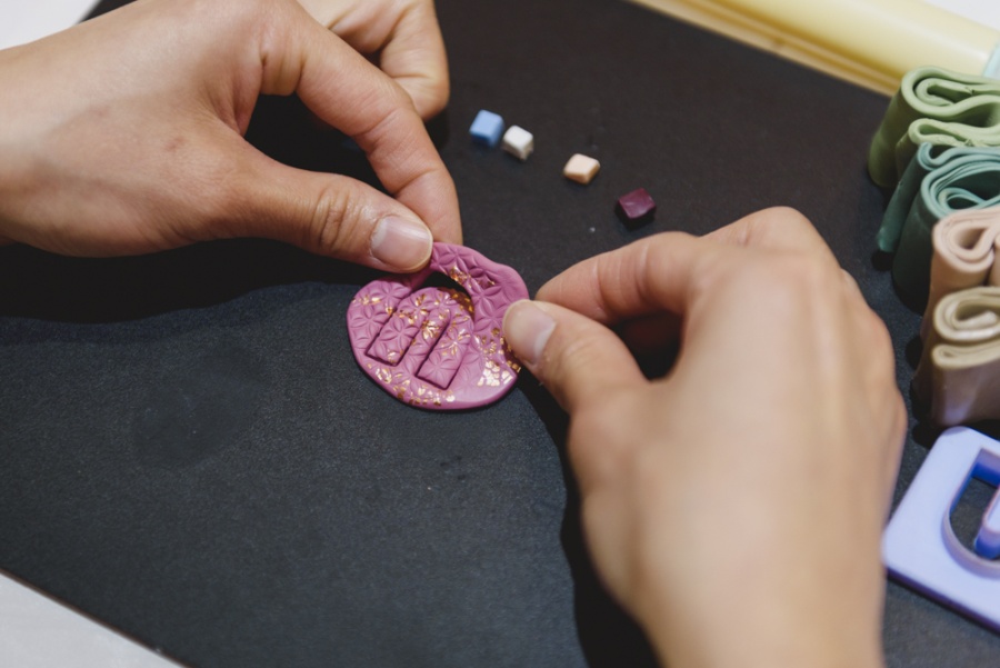 PWRx Clay jewellery making with marbling swirls (Basic) HoneyKids Asia