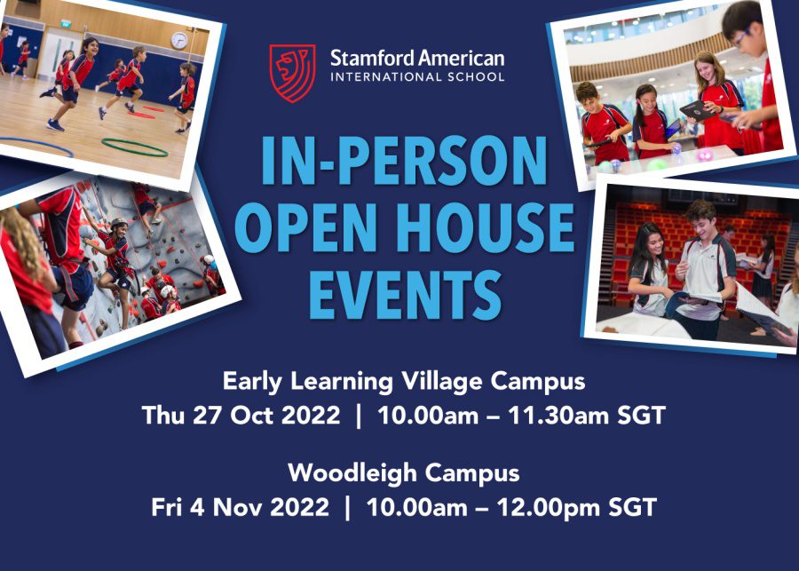 In-person Open House at Stamford American International School