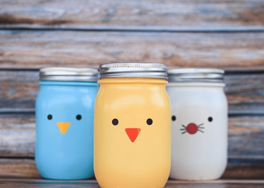 Easter mason jars | Easter craft ideas