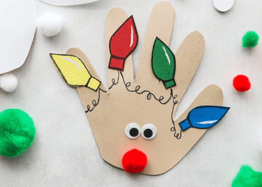 handprint christmas card
