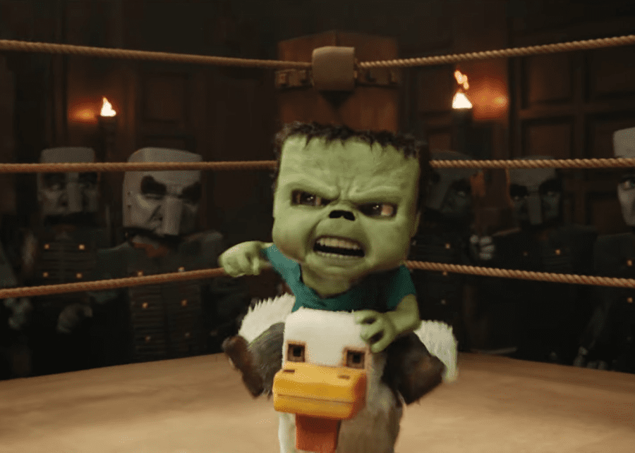 chicken jockey minecraft movie