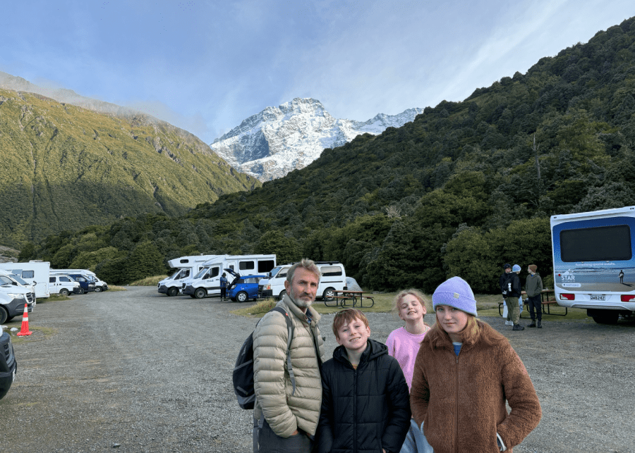 Chris Edwards family campervan holiday NZ