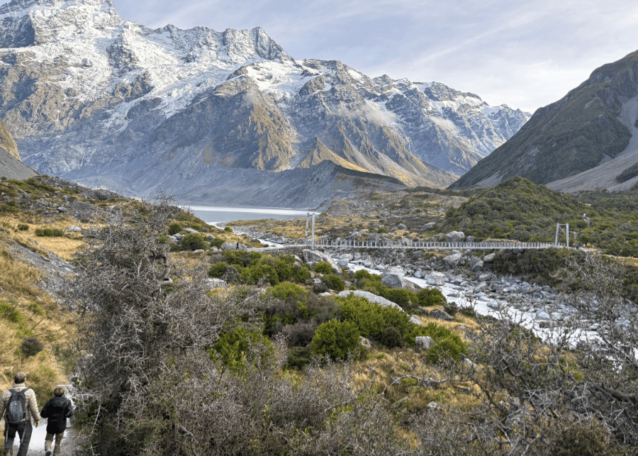 Hooker Valley Track campervan holiday New Zealand with kids