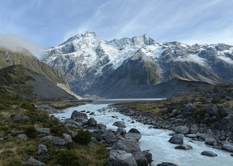 Stunning Mount Cook from Hooker Valley Track