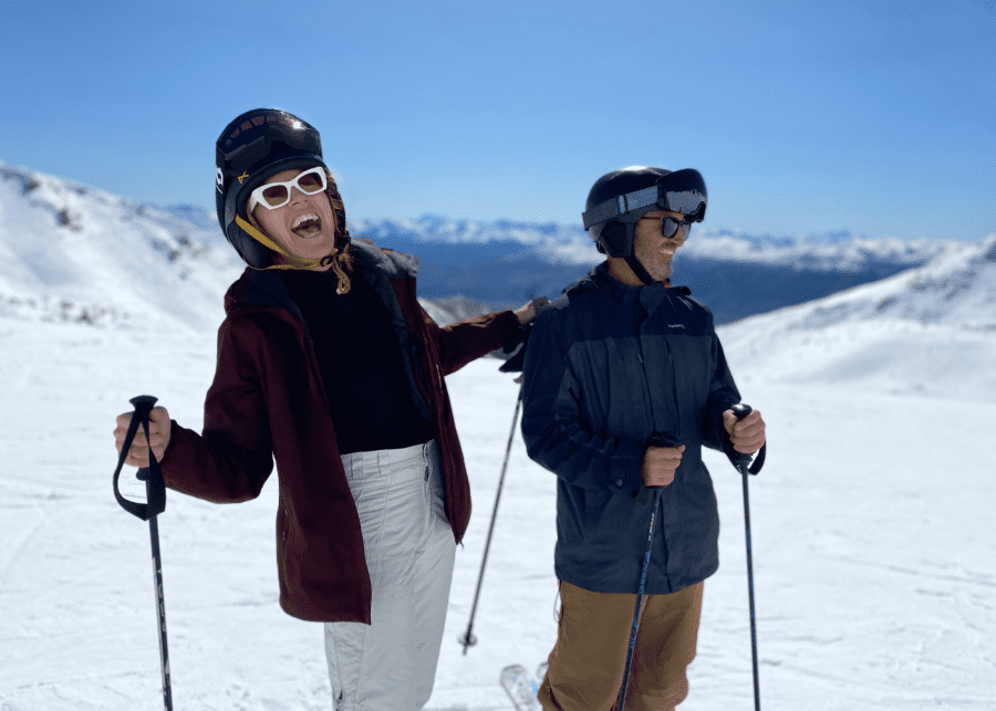 Family skiing in Queenstown snow holiday NZ