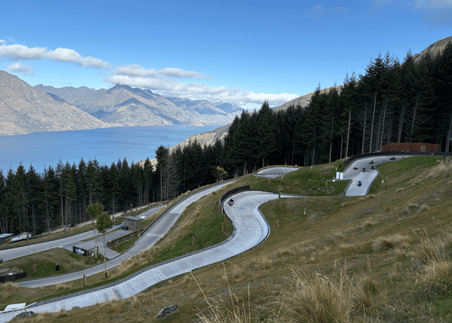 Skyline Luge Queenstown NZ with kids